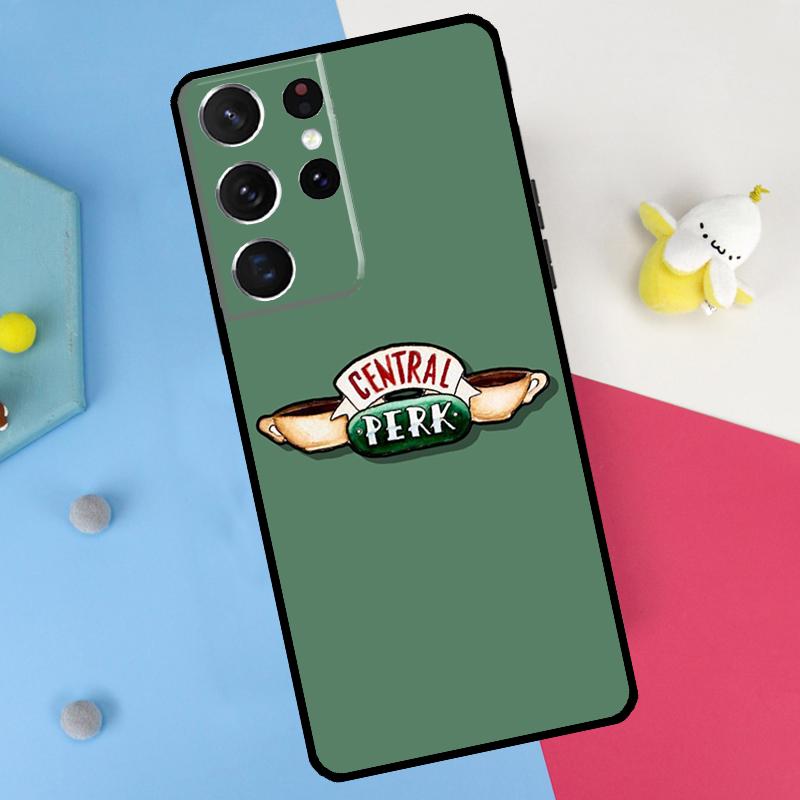 Central Perk Friends Back Case For Samsung Galaxy S26 S25 S24 S21 S22 S20 Ultra S10 Plus S23 FE S25 FE Soft Cover