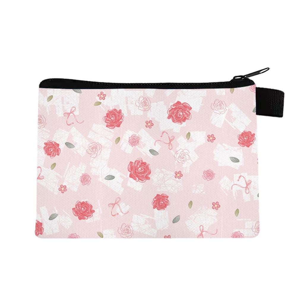 Cartoon Oxford Cloth Coin and Card Holder with Multiple Patterns