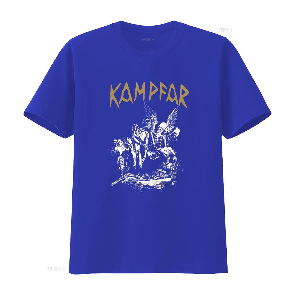 Kampfar Tod T-Shirt Für Unisex Einzigartiges Totenkopf- und Skelett-Design Inspiriert von Heavy Metal Bands Bequeme Baumwolle Vintage
