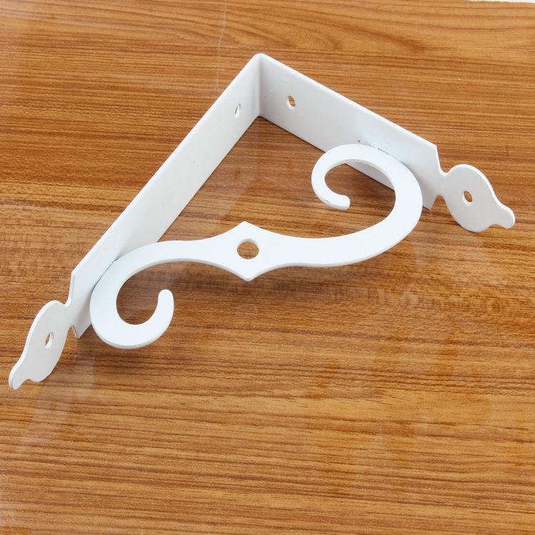 Reinforced Iron Triangle Wall Shelf Bracket for Sturdy Bookshelf Support