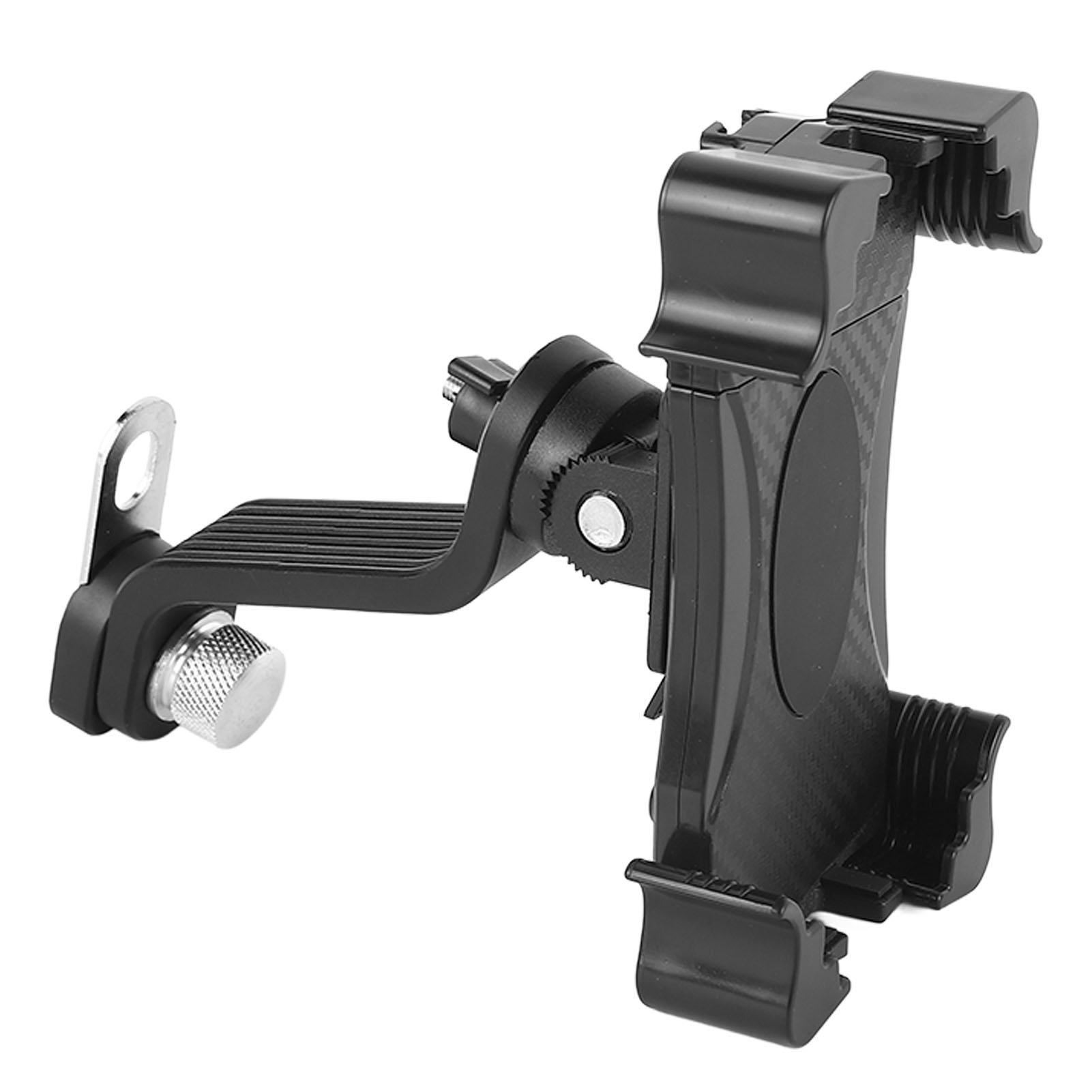 Motorcycle Navigation Phone Bracket with Charging Cable Black Universal Navigation Motorcycle Phone Mount for Motorbike