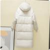 Down Padded Jacket Women's Long Over-the-knee Korean Version of The Thick Bread Jacket Winter Loose Padded Jacket
