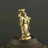 Decorazione Casa Artigianato Rame Buddha Maitreya Miniature Statuette Tascabile Ottone Piccola Statua Ornamenti per Decorazione Soggiorno