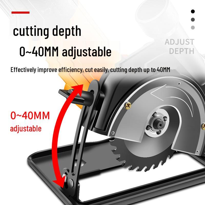 Universal Angle Grinder Stand: Adjustable Cutting Base with Polishing and Sawing Capabilities, Includes Protective Cover