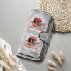 Vintage Football Print Women Long Wallet Multi Card Holder Functional PU Leather Purse for Daily Use
