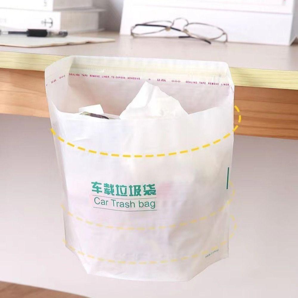 

20PCS Multi-Functional Auto Garbage Storage Bag Adhesive Car Rubbish Holder Car Trash Bag Trash белый