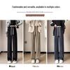 Women's Fleece-Lined Narrow Leg Trousers - Autumn/Winter 2024 Wide Leg Petite Sport Casual Pants