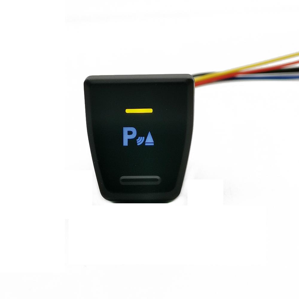 1Pc LED Mirror Heating Parking radar Music Anti slip Start-Stop Button Camera Switch For Toyota RAV4 rav4 5th XA50 2019 2020