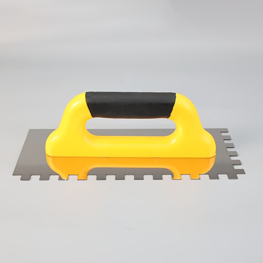 Durable Square Notch Trowel Comfort Grip Handle Masonry Trowel Stainless Steel Trowel  Floor Tiling