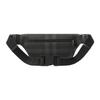 Burberry Borsa Cason con Fibbia Regolabile Tracolla Chiusura a Zip Bordino a Scacchi in Cotone Borsa a Vita in Pelle di Vitello Uomo Borsa a Vita Grigio Carbone 80732671