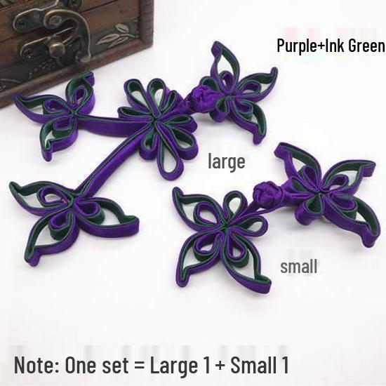 Ręcznie robione guziki Żabki 3D: Retro Kwiatowy Cheongsam Garnitur Tang Dekoracja