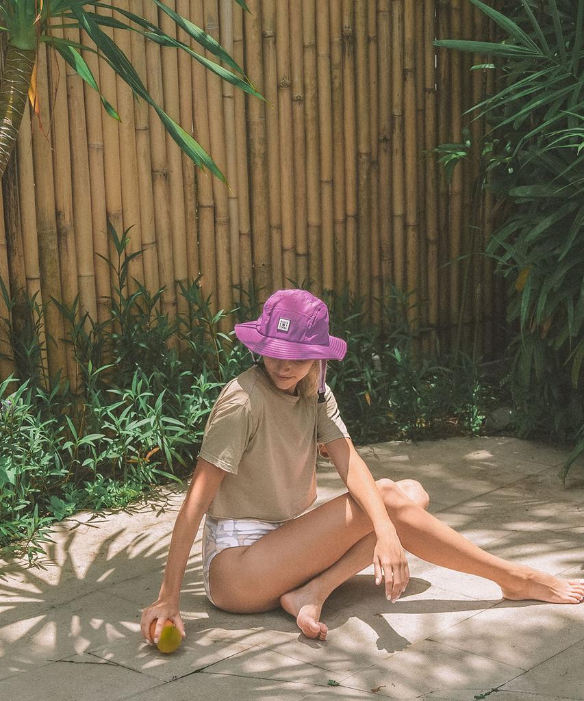 Bichiboikeomyu Surfing Surf Hat Purple Lavender