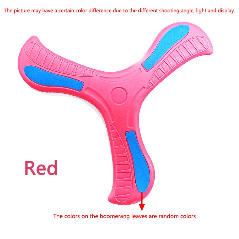 Children Soft Boomerang Toy Three-leaf Cross Outdoor Flying Disc Games Adult-kids Interactive Sports Toys for Decompression Gift