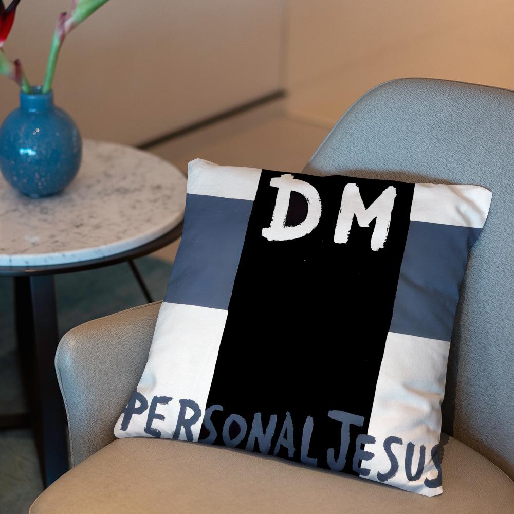 Band D-Depeche M-Mode Memento Mori Cushion Cover 2-in-1 Reversible Plush Pillow Cover | Car/Sofa/Bed | Perfect Gift