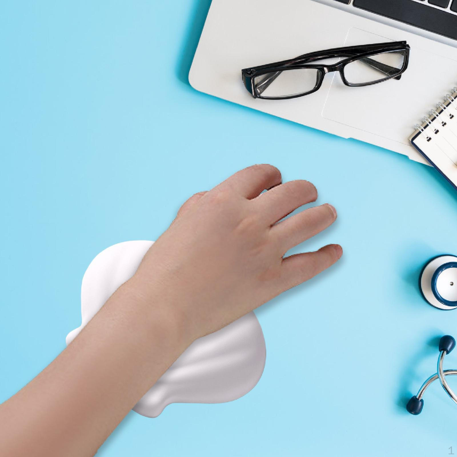 

Mouse Wrist Rest, Ergonomic Accessories, Non-Slip Base, Computer Support for білий