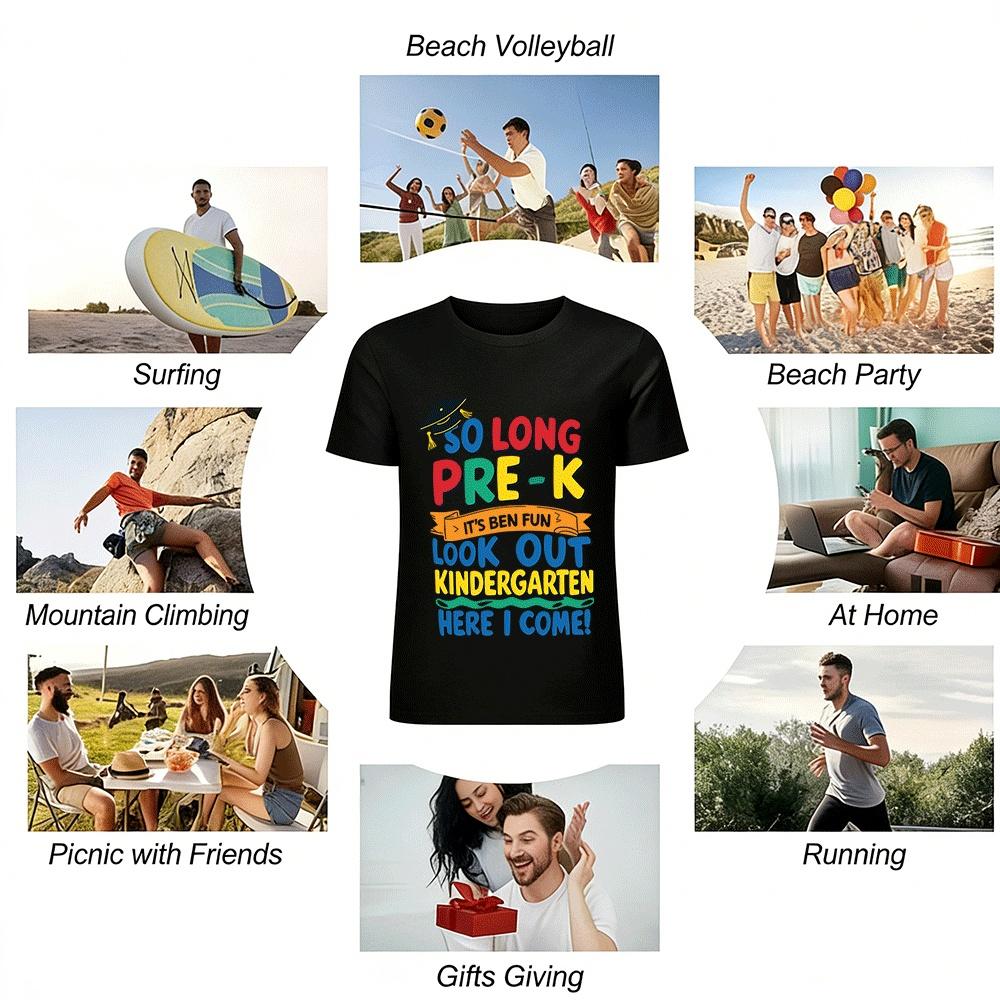 Au revoir Diplôme Maternelle Regardez l'École Maternelle J'arrive T-shirt 100% coton