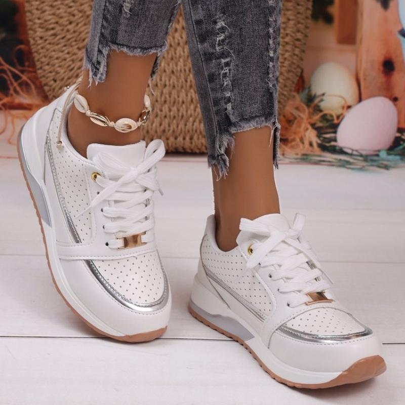 Fashion Luxury Women's Sneakers Mesh Lace-Up Women Casual Shoes Fashion Outdoor Running Sport Shoes comfortable Women Tennis Shoes 36-43