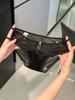 Ladies Summer Light Luxury Satin Lace Hollow Sexy Ribbon Mesh Yarn Breathable Briefs