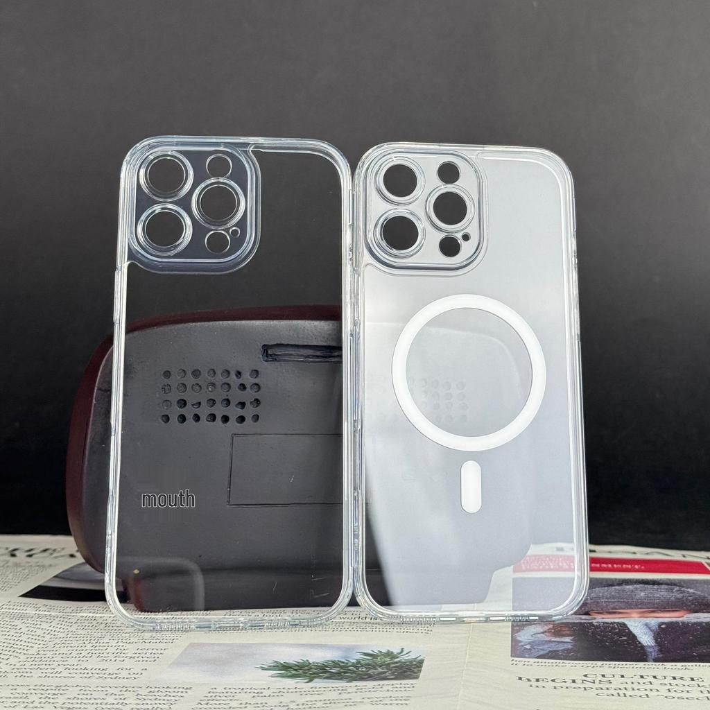 iPhone 15 Pro Max/14 Plus TPU+PC Magnetic Case with Precise Hole Alignment