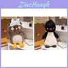 Adorable 25cm Plush Owl With Eye Mask And Fluffy Penguin Soft Toy For Girlfriend Birthday Gift