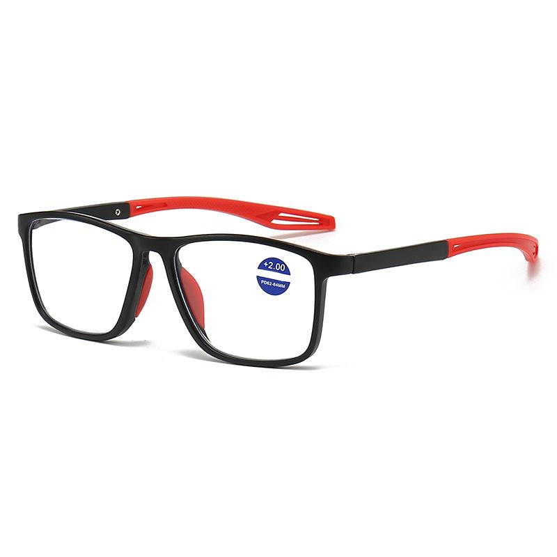 Anti-slip Comfortable Flat Anti-blue Light Reading Glasses Fashionable Sports Eyewear 1119