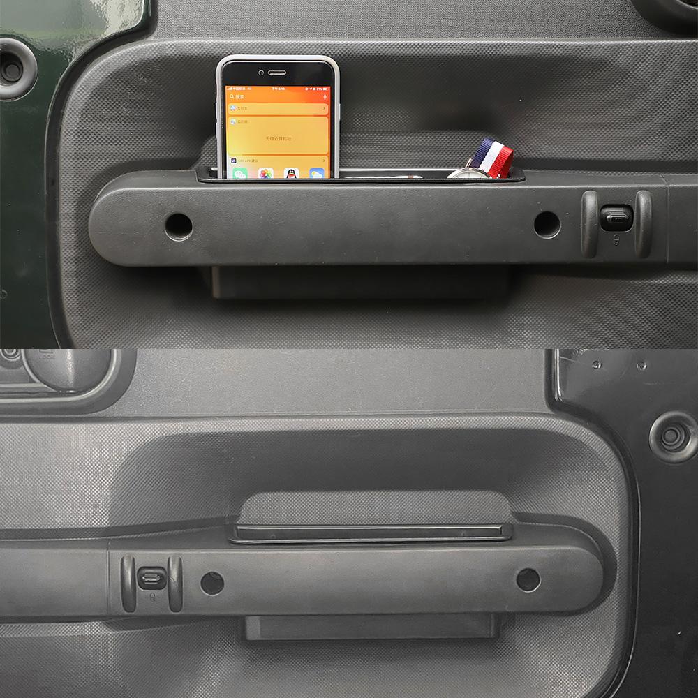 Car Front Passenger Grab Tray Door Handle Storage Box Organizer for Jeep Wrangler JK 2007-2009 2010 Stowing Tidying Accessories