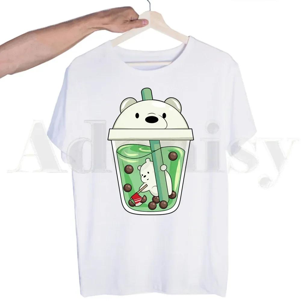 

Bubble Milk Tea Boba Milk Tea Cute Cartoon Tshirts Men Fashion Summer T-shirts Tshirt Top Tees Streetwear Harajuku Funny 4XL