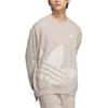 Adidas Originals Sweatshirt Unisex Preppy Silver Gray JL8386