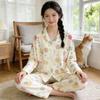 High Value, Sweet Ins Style, Cute Imitation Cotton Pajamas, Women's Casual Loungewear, Long Sleeves and Trousers Two-piece Set