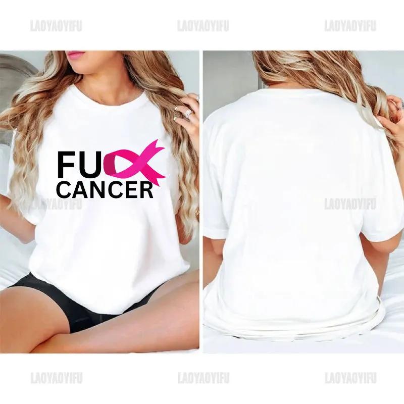 Faith Hope Love BREAST CANCER AWARENESS Women TShirt Nothing Scares Me I Beat Cancer Cool Breast Cancer Printed Shirt S