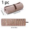 Velvet Jewelry Storage Bag Small Fragrance Style Multi-layer Earring Necklace Travel Portable Rolling Fashion Organizer Bag