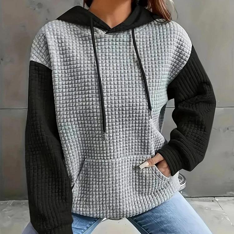 Winter Oversize Hooded Sweatshirt for Women Cotton Thickened Loose Casual Pullover Long Sleeve Top