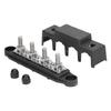 4 Stud Power Distribution Block with Cover 3 8in Marine Busbar for RVs Boats Trailers 12‑48V