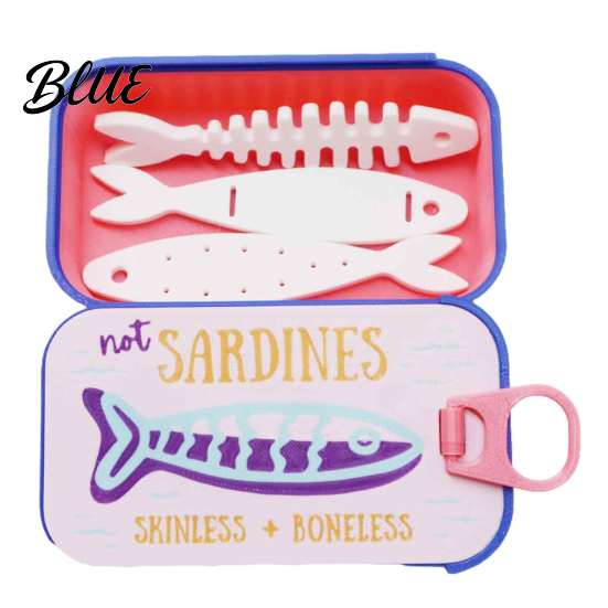Retro Can Shape Jewelry Container Halloween Box 3D Printed Small Keepsake Box with Fish Decorative Gift for Women Shaped Holder Gothic Organizer