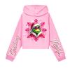 Kids' Casual Fashion Christmas Printed Long Sleeve Hooded Sweatshirt (No Drawstring)