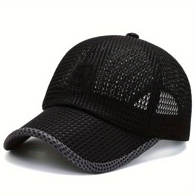 Schnelltrocknende Unisex-Mesh-Trucker-Kappe - Verstellbar, Leicht & Atmungsaktiv - Ideal für Outdoor-Sportarten, Laufen, Wandern, Joggen