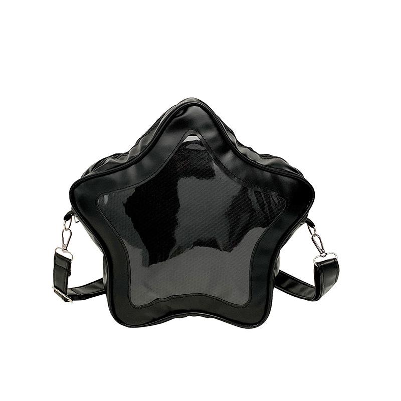 

Japanese Kawaii Shoulder Bag for Women Girls - Minimalist Cute Aesthetic Crossbody Purse, Student School Bag, Street Fashion чёрный