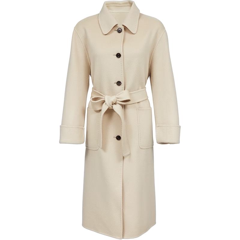 

VEROMODA Women s Pure Wool Relaxed Fit Belted Coat XS