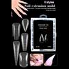 Professional Nail Double Forms ABS Crystal Tip For Quick Length Extension Durability At Home Salon Manicure Nail Mold