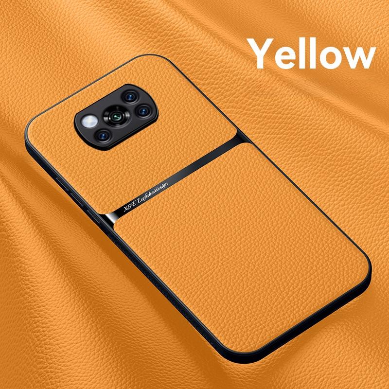 

Для чехла Poco X3 Pro Кожаный Автомобильный Магнитный Держатель Чехол для телефона для Xiaomi PocoX3 Poco X3 NFC Little X 3 С Металлической Пластиной Задняя Крышка For Poco X3 NFC
