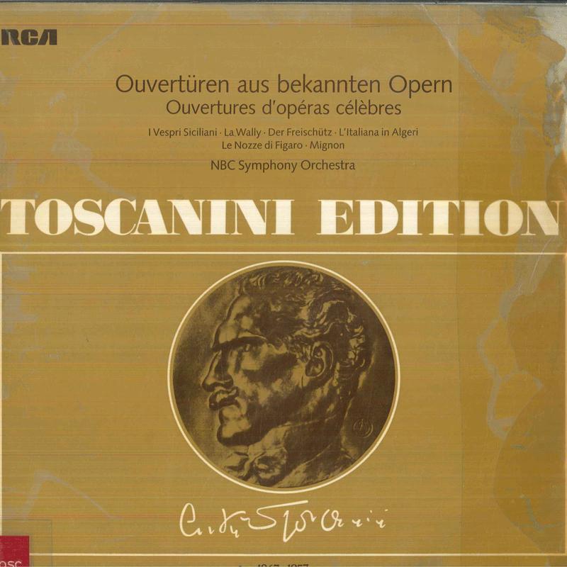 

LP Record NBC SYMPHONY ORCHESTRA Overtures From Famous Operas AT116 RCA Germany Classical Used