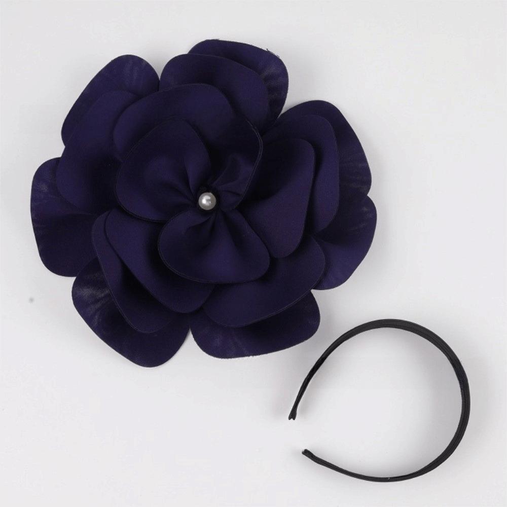 Fashion Headpiece 3D Flower Fascinators Hat Large Flower Formal Tea Party Hats Rose Fascinators Tea Parties