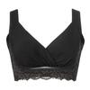 Bradelis New York Non-wired Shaping Bra, Cotton Blend Catcher Cup Lace Bra, Size 25, Black, Size M