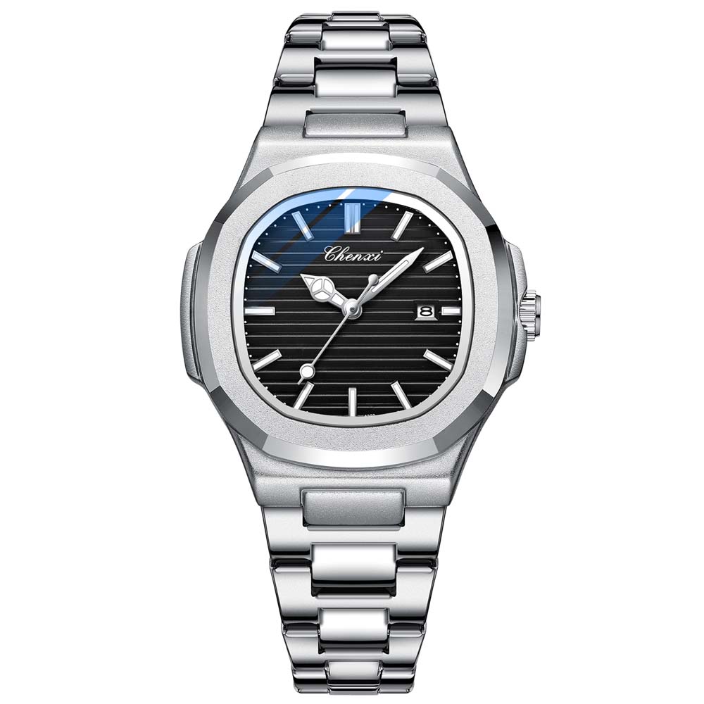 CHENXI Paar Uhr Luxus Business Herren Quarz Datum Armbanduhren Wasserdicht Leuchtende Quarz Uhr für Herren & Damen