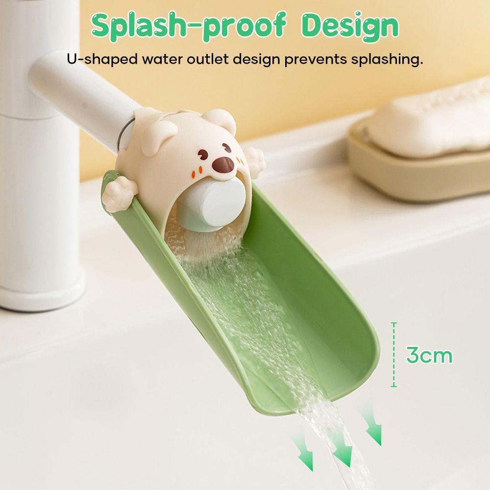 Baby Hand Washing Sink Extender Cartoon Water Spout Extender Universal Kids Faucet Extender