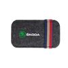 BAVK9 Car Interior Sun Visor Storage Box Eyeglasses Holder Sunglasses Clip For Skoda S Octavia Rapid Fabia Superb KAMIQ Roomster VRS