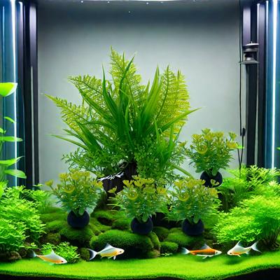 5 Stück Aquarienpflanzen Ornamente Kunststoff Simulation Künstliches Wasserkraut Aquarium Dekoration Zubehör