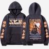 Harajuku Anime Demon Slayer Rengoku Kyoujurou Graphic Printed Hooded Men Women Hoodies Casual Loose Streetwear Sweatshirt