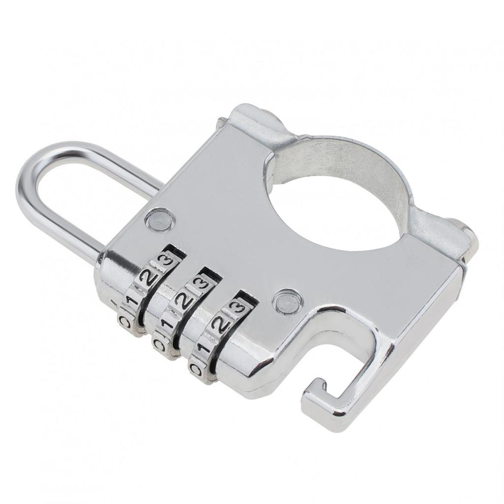 Anti Theft Helmet Combination Lock Aluminum Alloy Universal Motorcycle ATV Scooter No Key Needed