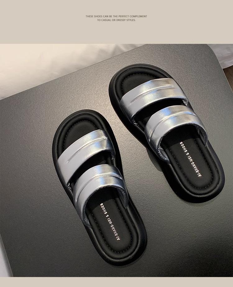 Fashion Hot Selling Fashion Women Shoes 2025 Women's Sandals New Summer Outdoor Thick Bottom Sports Beach Shoes Black Casual Roman Shoes